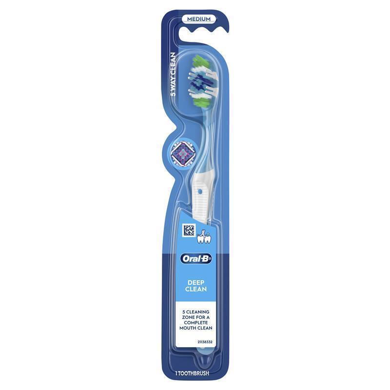Oral-B Complete 5 Way Clean Medium Toothbrush - 1 Count
