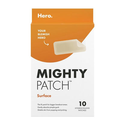 Hero Mighty Patch Surface 10 Pack - XL Pimple Patches for Breakouts