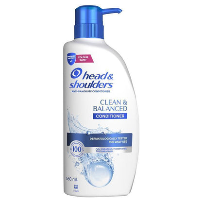 Head & Shoulders Clean & Balanced Conditioner 660ml