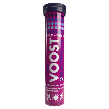 Voost Hydrate Apple + Berry Effervescent Tablets 20 Pack