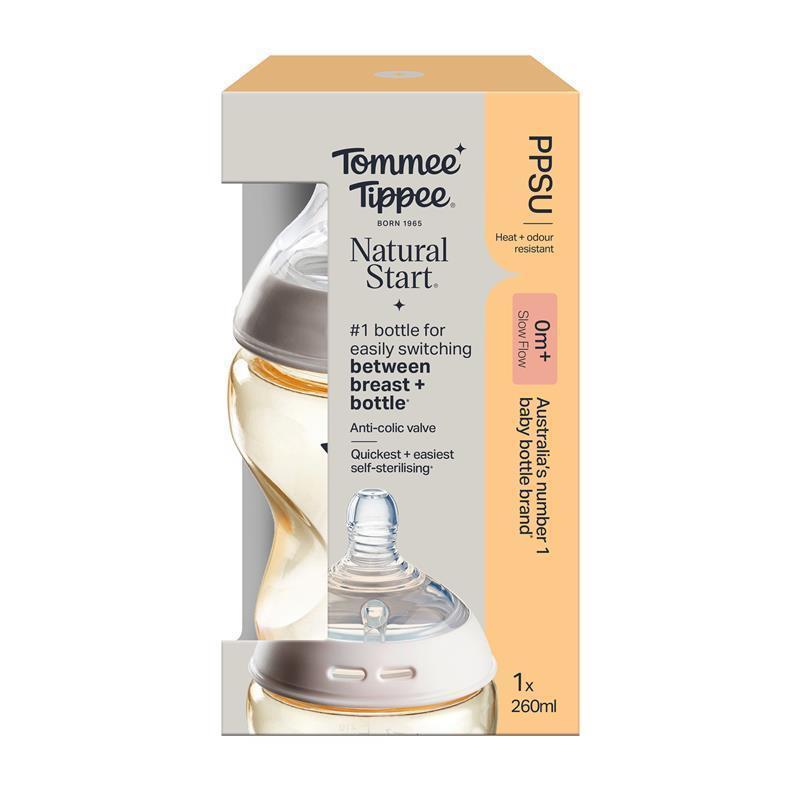 Tommee Tippee Natural Start 260ml PPSU Bottle Slow Teat