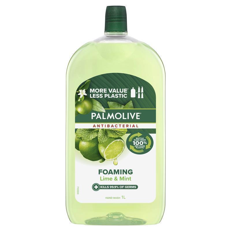 Palmolive Foaming Antibacterial Hand Wash Lime & Mint Refill - 1L