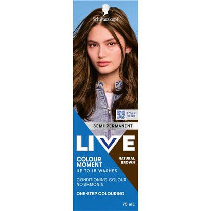 Schwarzkopf LIVE Colour Natural Brown Semi Permanent 75ml
