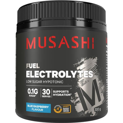 Musashi Electrolytes - Blue Raspberry 300g