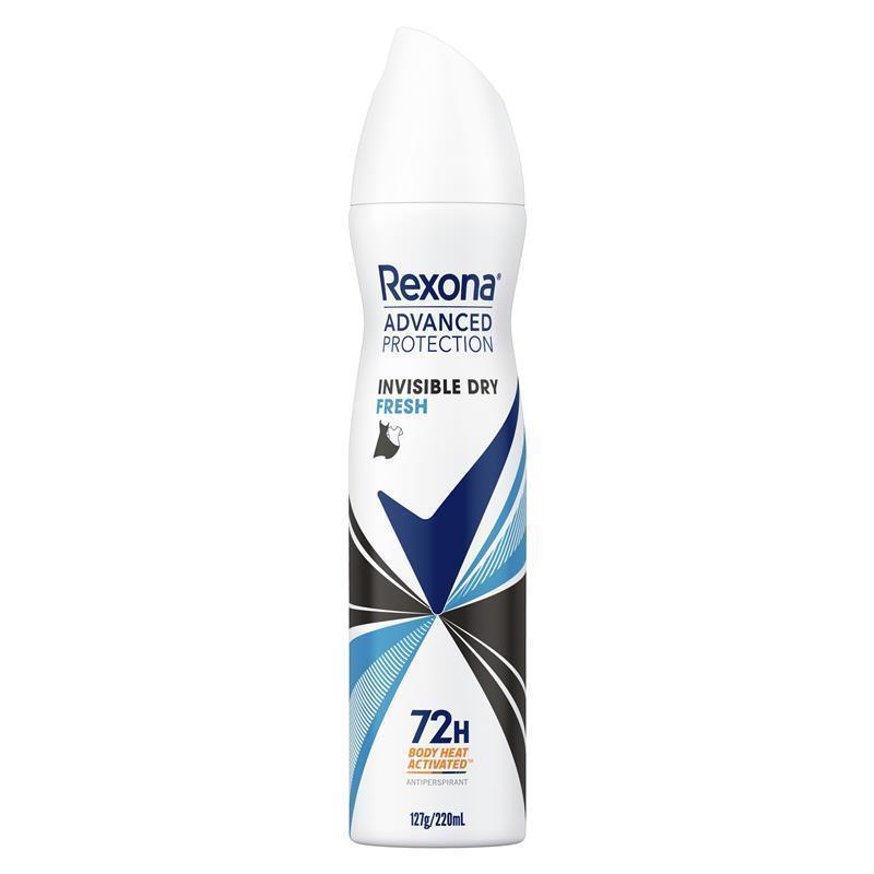 Rexona for Women Antiperspirant Advanced Invisible Fresh 220ml - All-Day Freshness
