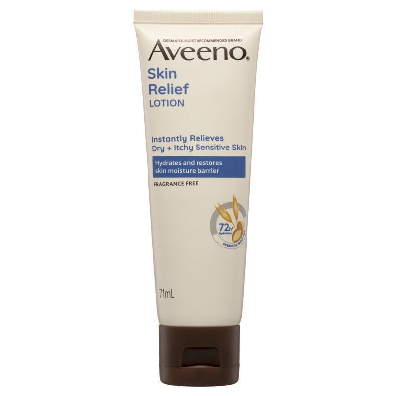 Aveeno Skin Relief Moisturising Lotion 71g - Fragrance-Free Hydration for Sensitive Skin