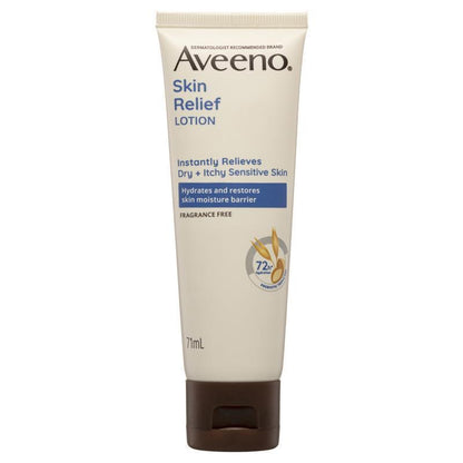 Aveeno Skin Relief Moisturising Lotion 71g - Fragrance-Free Hydration for Sensitive Skin