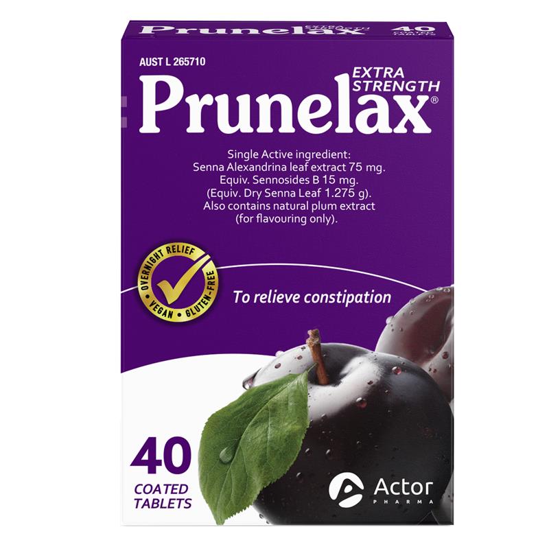 Prunelax Extra Strength Laxative Tablets 40 Count