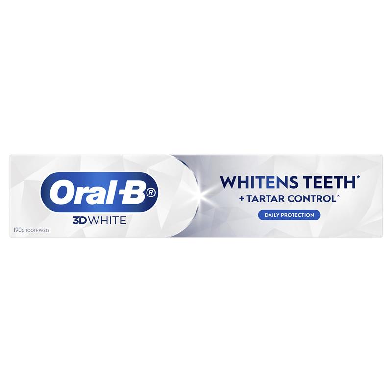 Oral B Toothpaste 3D White Strengthen Enamel 190g