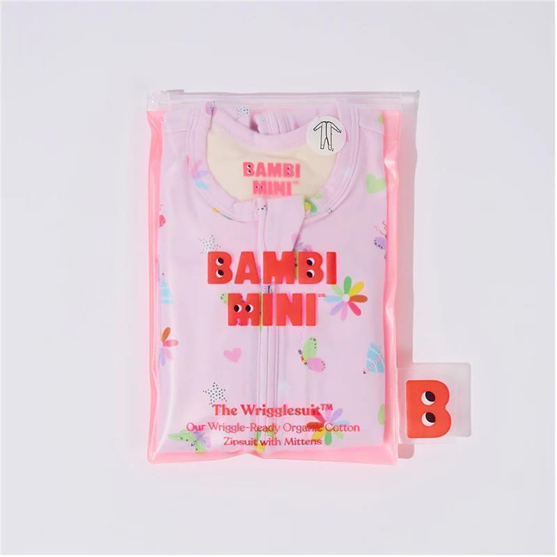 Bambi Mini Co. Wrigglesuit 0-3 Months Pink Festival Bloom