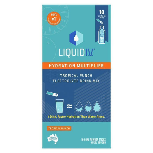 Liquid IV Hydration Tropical Punch - 10 Sachets