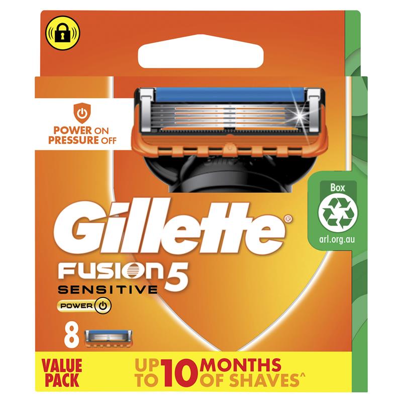 Gillette Fusion Power Razor Blades 8 Pack