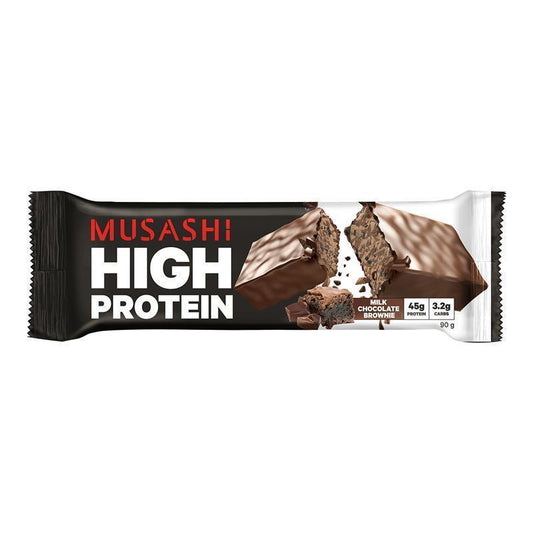 Musashi High Protein Bar Chocolate Brownie 90g - Deliciously Nutritious