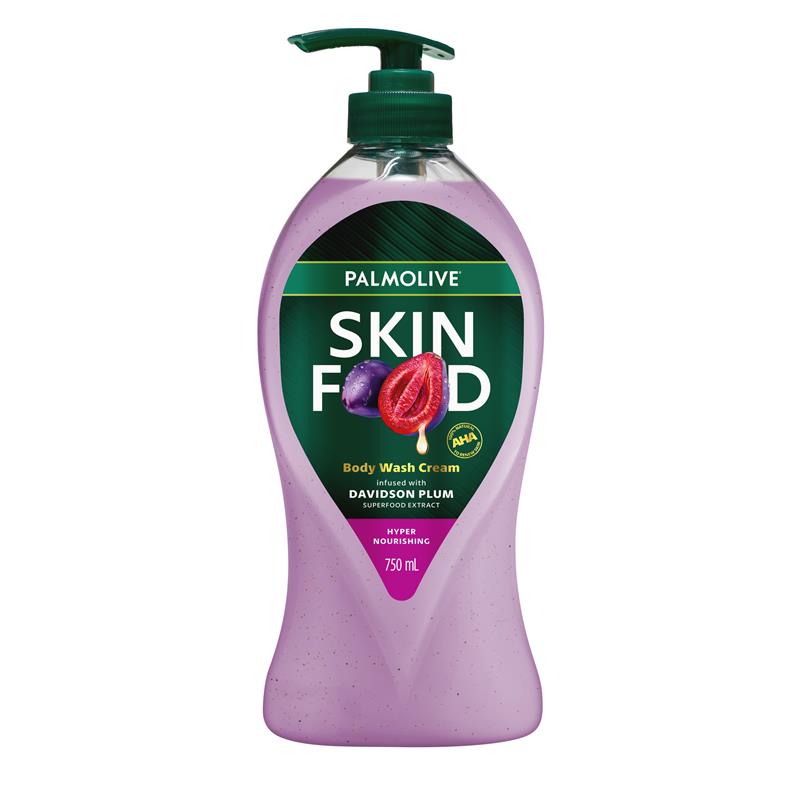 Palmolive Skin Food Body Wash Cream with Davidson Plum 750ml