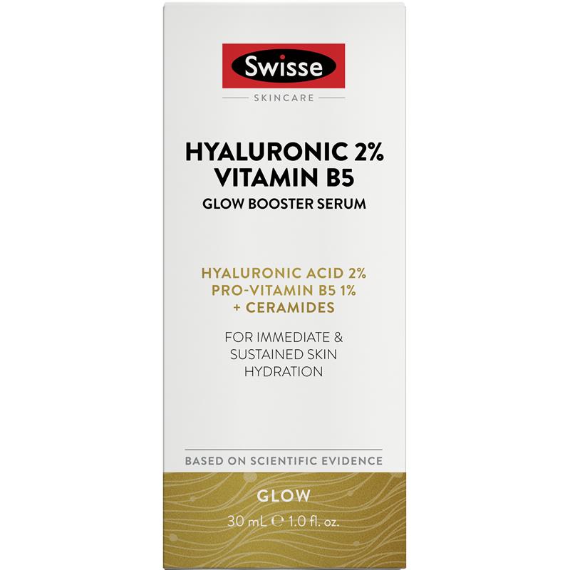 Swisse Beauty Hyaluronic 2% Vitamin B5 Glow Booster Serum 30ml