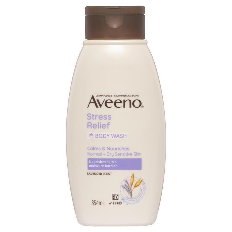Aveeno Stress Relief Lavender Body Wash 354ml for Sensitive Skin