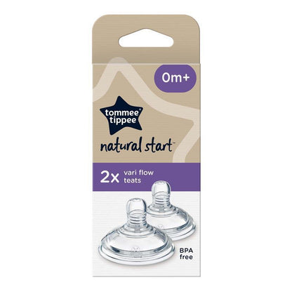 Tommee Tippee Natural Start Vari Flow Teats - 2 Pack