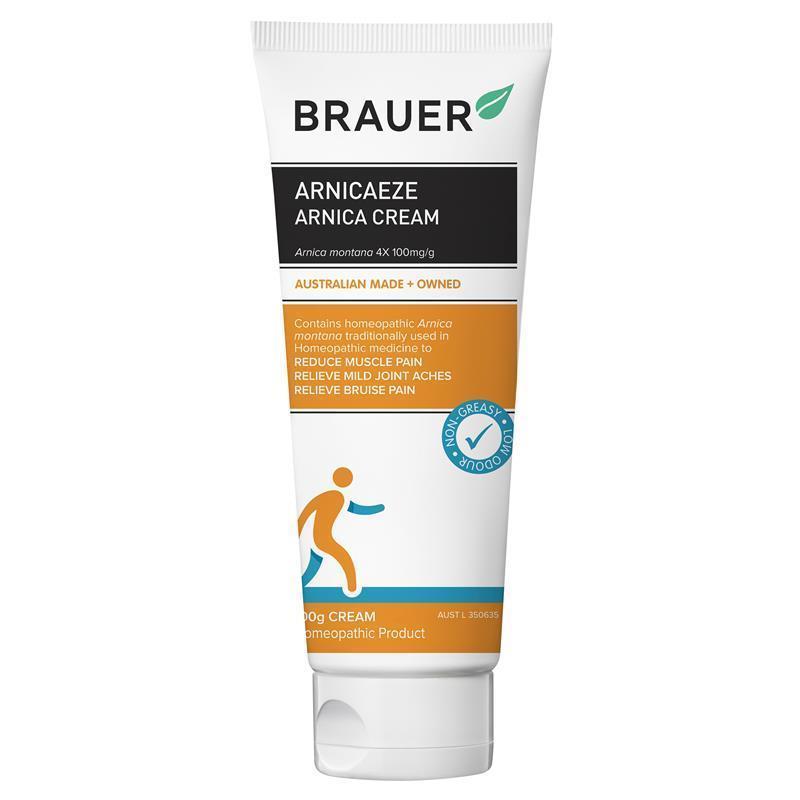 Brauer Arnicaeze Cream 100g - Homeopathic Muscle Relief