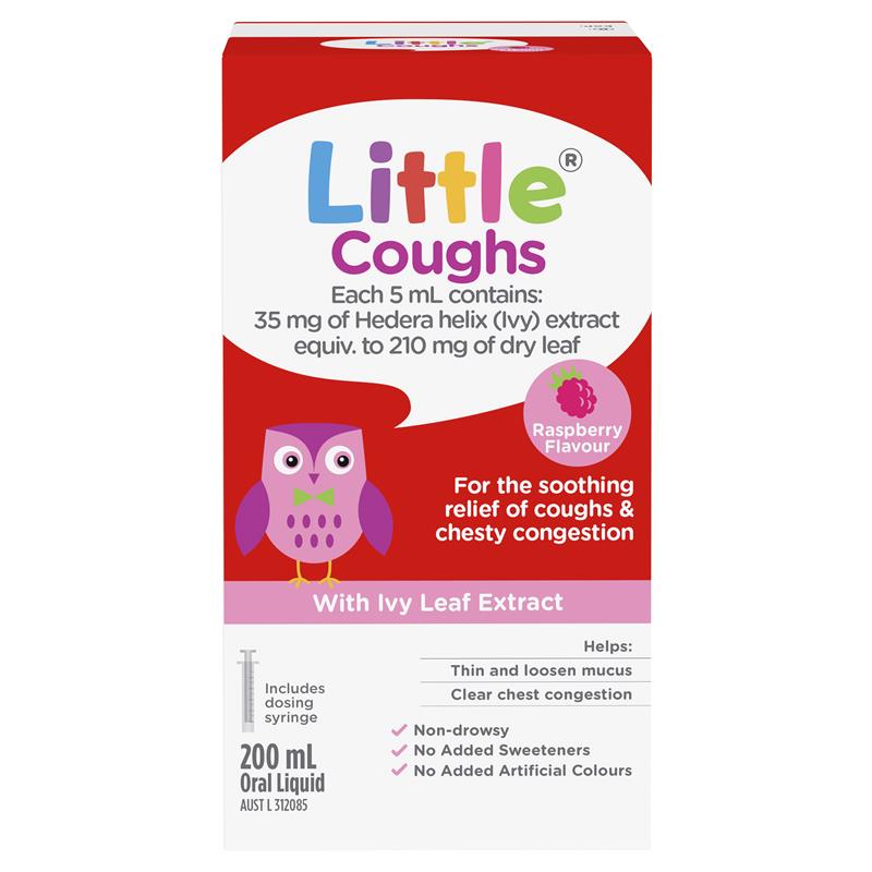 Little Coughs Raspberry - 200ml Soothing Oral Liquid