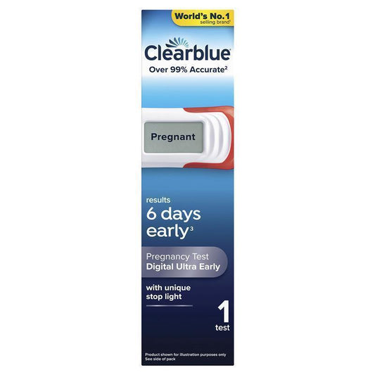 Clearblue Digital Ultra Early Pregnancy Test, 1 Pack, 10mIU/ml, 99% Accurate