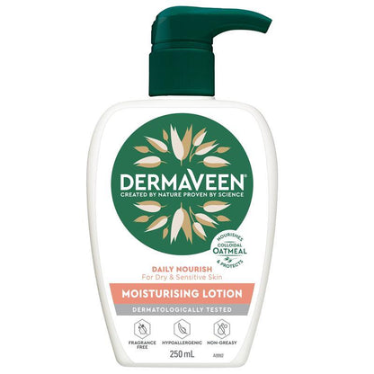 DermaVeen Daily Nourish Moisturising Lotion 250mL