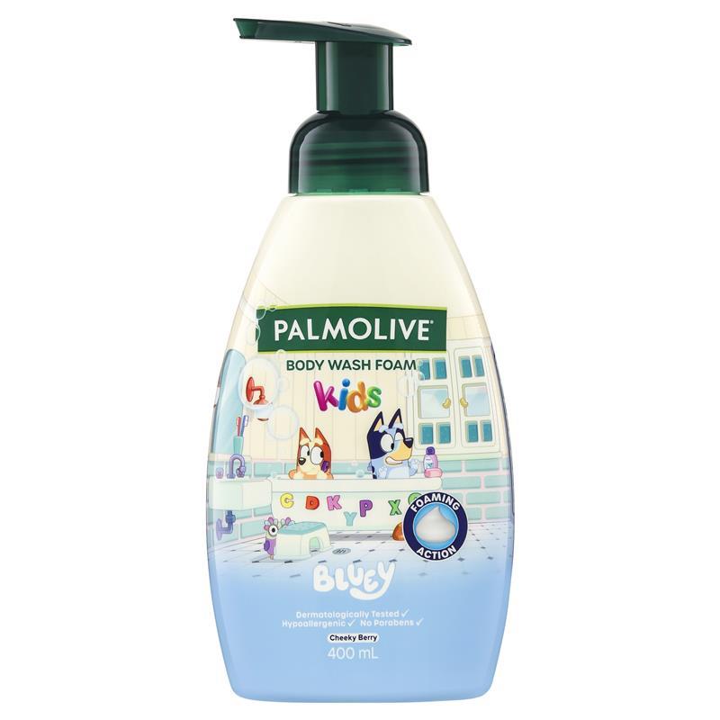 Palmolive Kids Bluey Cherry Berry Body Wash 400ml - Gentle & Fun