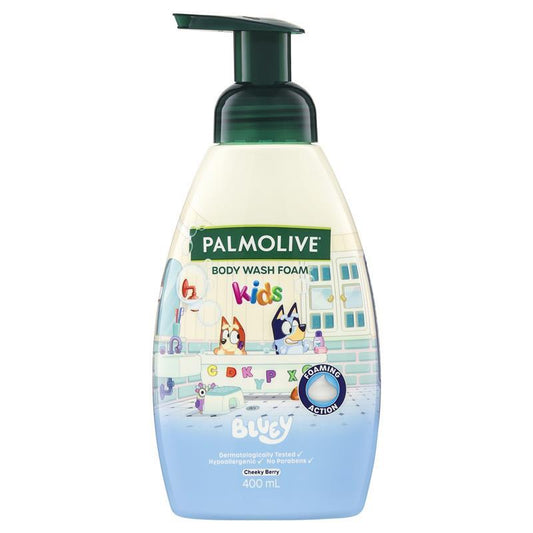 Palmolive Kids Bluey Cherry Berry Body Wash 400ml - Gentle & Fun