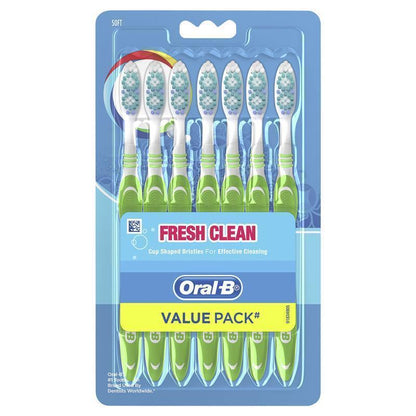 Oral-B Fresh Clean Soft Manual Toothbrush - 7 Pack