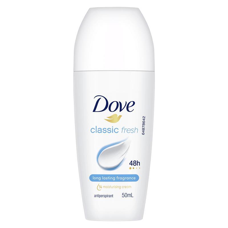 Dove Women Antiperspirant Deodorant Classic Fresh 50ml - 48h Protection