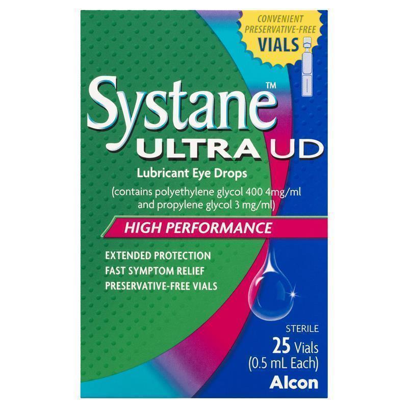 Systane Ultra Lubricant Eye Drops 25 x 0.5ml Vials