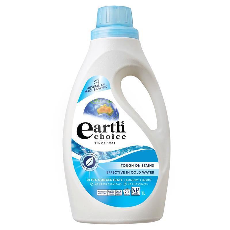 Earth Choice Ultra Concentrate Laundry Liquid 1 Litre - Natural Stain Fighter