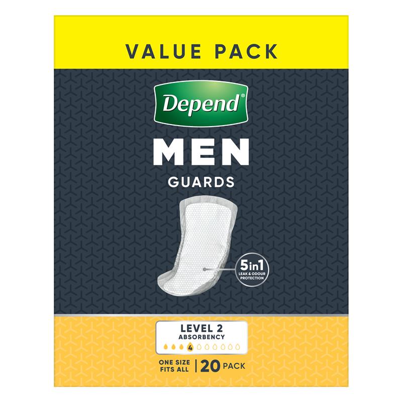 Depend for Men Guards - 20 Pack