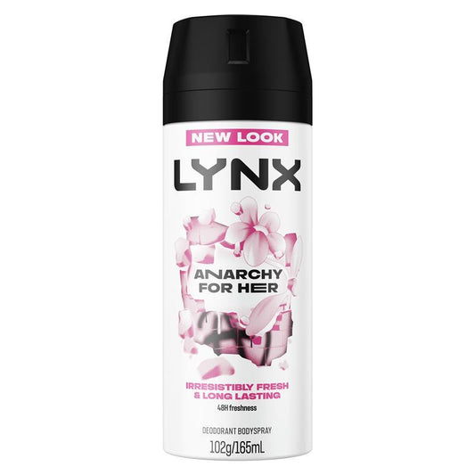 LYNX Anarchy For Her Deodorant Body Spray 165ml - 48hr Odor Protection