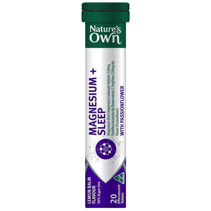 Nature's Own Magnesium + Sleep Effervescent 20 Tablets
