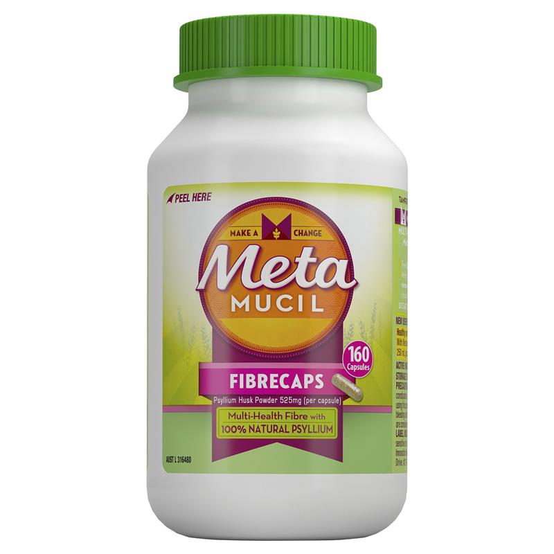 Metamucil Fibre Supplement FibreCaps 160 Capsules