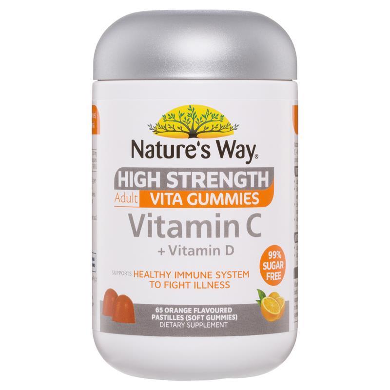 Nature's Way Adult Vita Gummies Sugar Free High Strength Vitamin C 65 Gummies