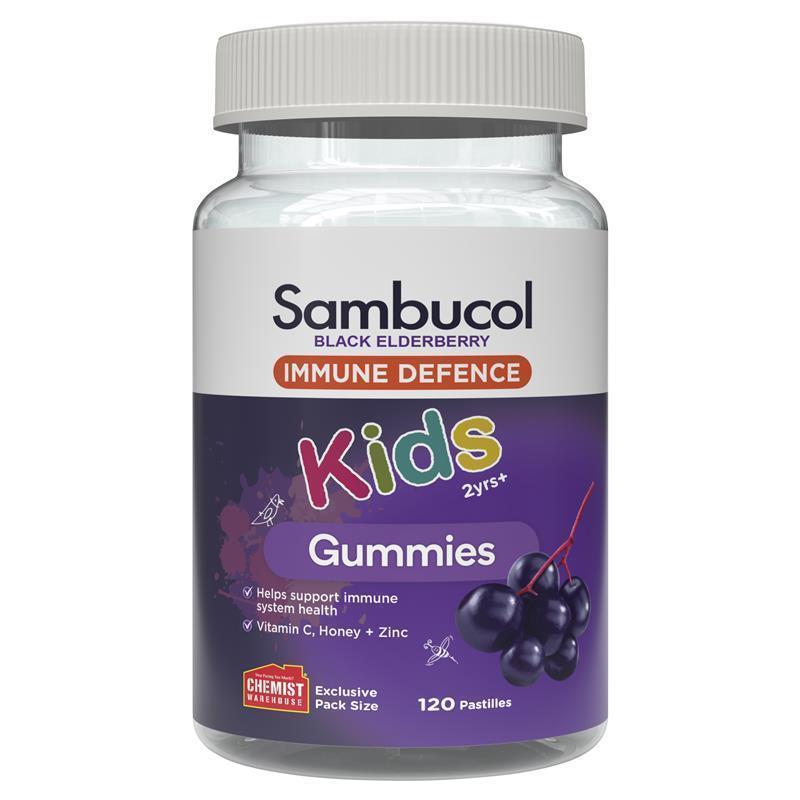 Sambucol Kids Immunity 120 Gummies - Delicious Immune Support for Children