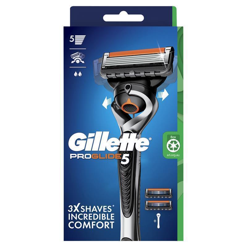 Gillette Fusion Proglide Razor + 2 Blade Refills