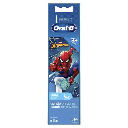 Oral-B Kids Power Toothbrush Refills - Star Wars/Spiderman 2 Pack