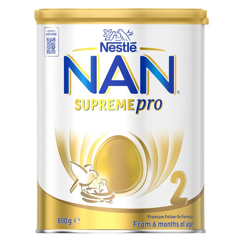 Nestle NAN SUPREMEpro 2 Premium Baby Follow-on Formula Powder (800g) - For Infants 6 to 12 Months