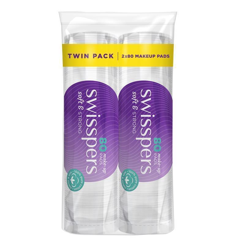 Swisspers Makeup Rounds Twin Pack - 2x80 Count