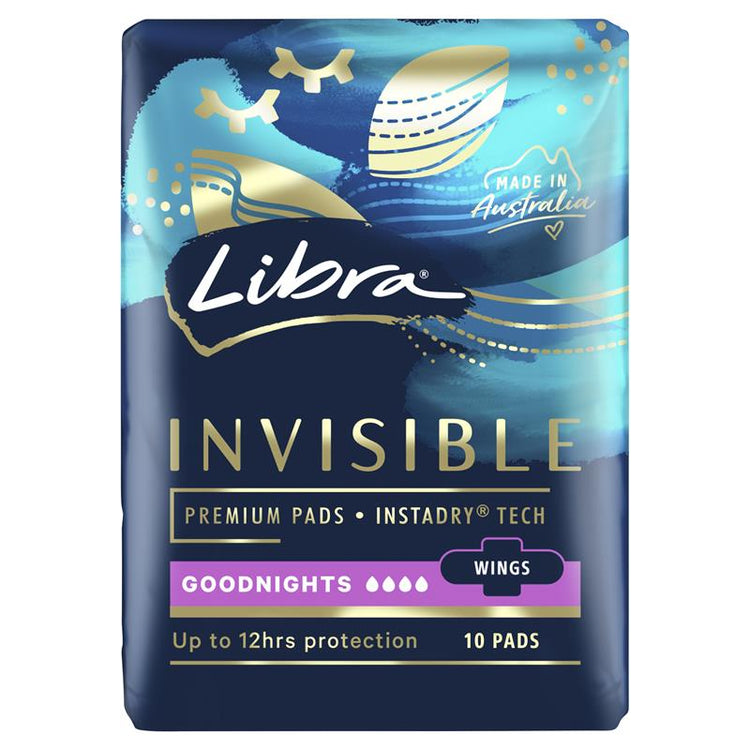 Libra Invisible Goodnight with Wings 10 Pack