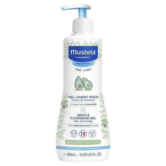 Mustela Gentle Cleansing Gel 500ml - Daily Gentle Cleanser for Baby
