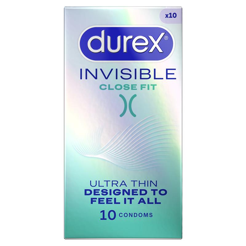 Durex Invisible Close Fit Condoms 10 Pack