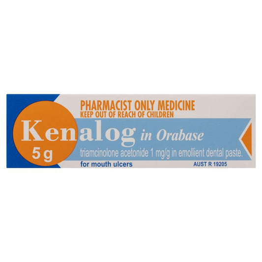 Kenalog in Orabase for Mouth Ulcers 5g - Triamcinolone (S3)