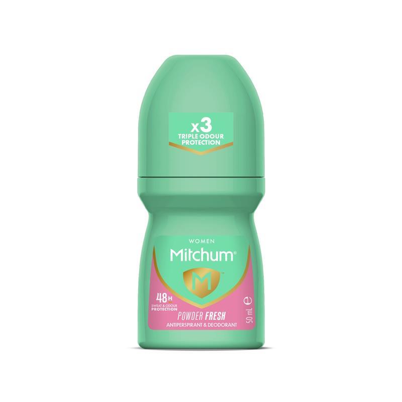 Mitchum for Women Anti-Perspirant Deodorant Powder Fresh Roll On 50ml