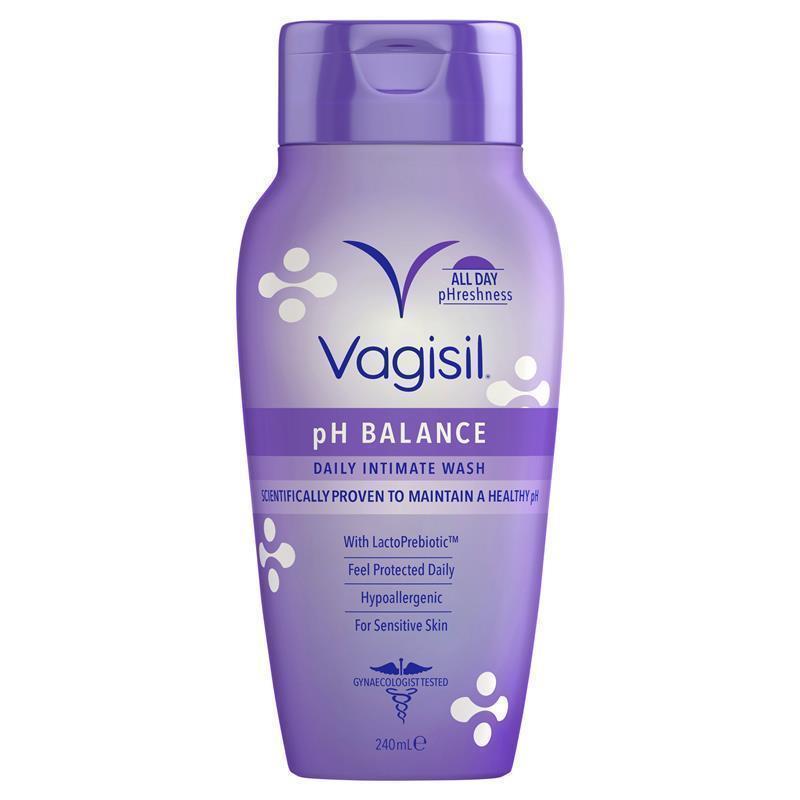 Vagisil pH Balanced Intimate Wash 240ml - Hypoallergenic, LactoPrebiotic™
