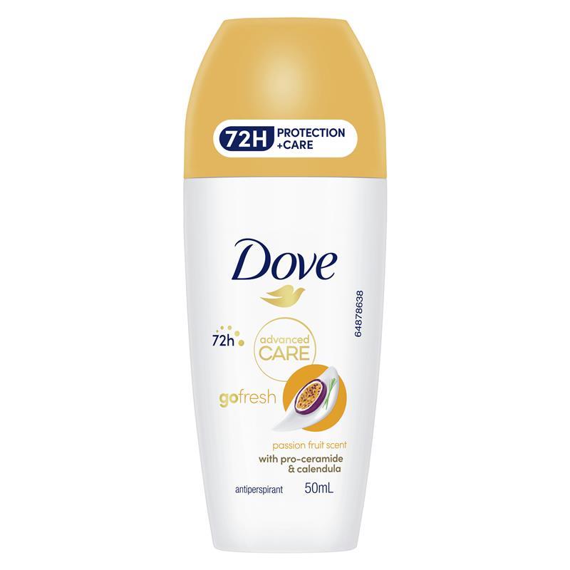 Dove Women Advanced Care Antiperspirant Deodorant 72h Roll On - Passionfruit 50ml