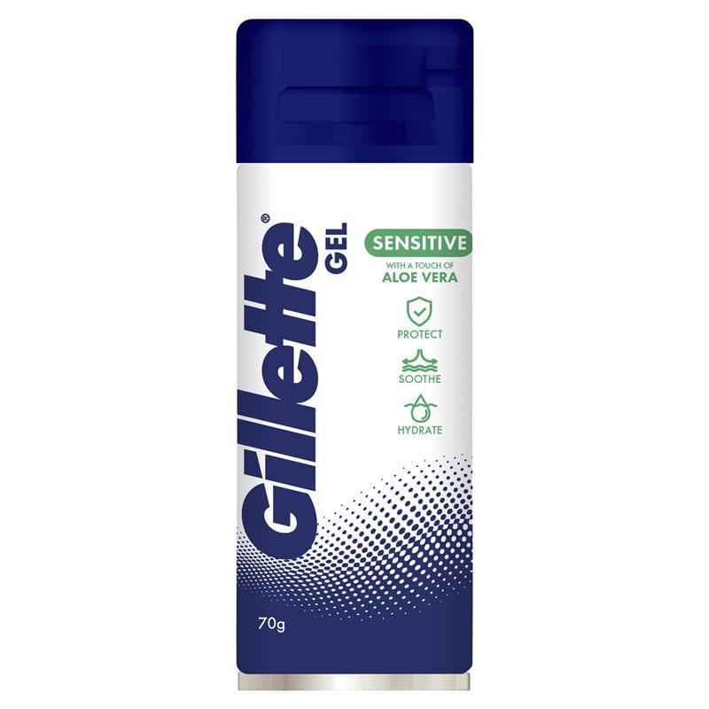 Gillette Aloe Sensitive Gel with Razor - 70g