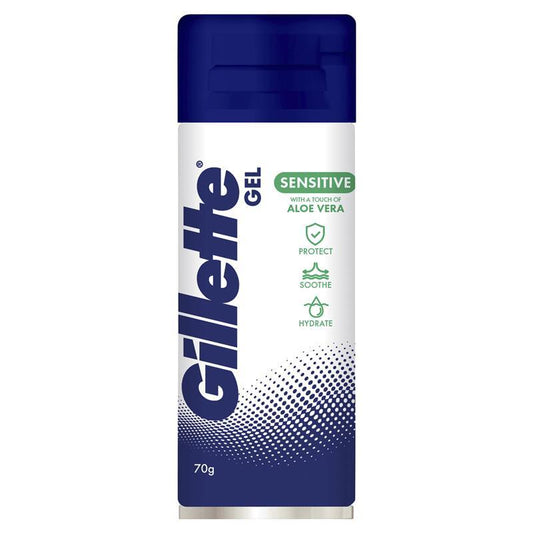 Gillette Aloe Sensitive Gel with Razor - 70g